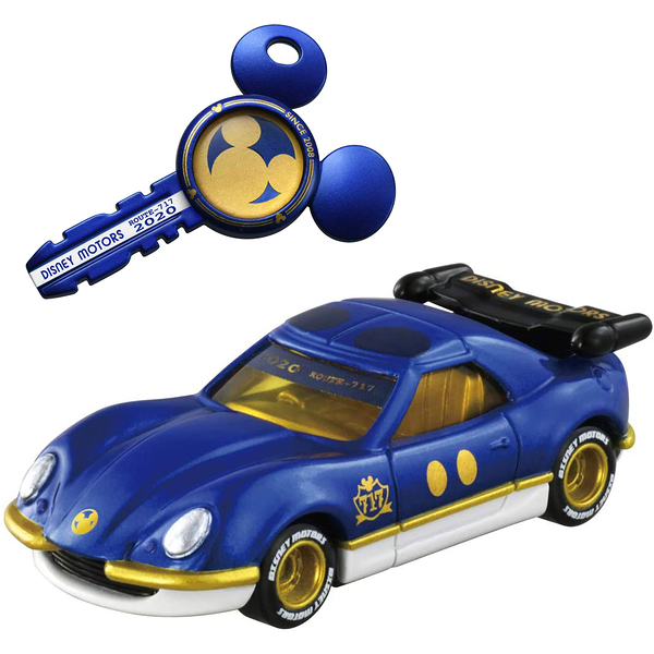 【震撼精品百貨】Micky Mouse_米奇/米妮 ~迪士尼小汽車 50週年紀念車 附鑰匙 藍*16135
