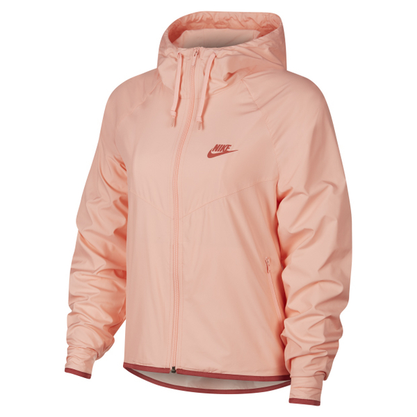 Nike PORTSWEAR 女裝 連帽外套 風衣 經典 拉鍊口袋 粉【運動世界】BV3940-697