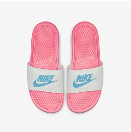 NIKE休閒涼拖鞋 BENASSI JDI 女款粉白 343881616