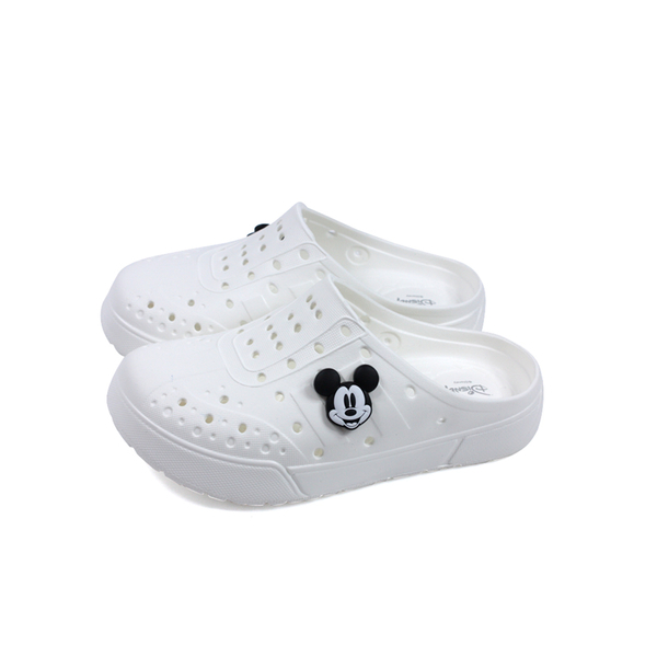 Disney Mickey Mouse 迪士尼 米奇 涼鞋 拖鞋 前包後空 童鞋 白色 D121403C no046