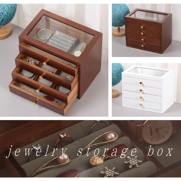 木質首飾盒-日式四層 飾品盒 珠寶盒 珠寶盒飾品收納-輕居家8645 product thumbnail 8
