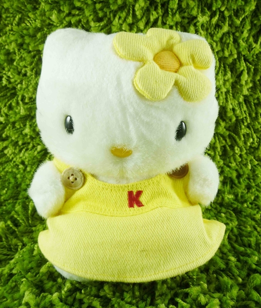 【震撼精品百貨】Hello Kitty 凱蒂貓~KITTY絨毛娃娃-黃花造型