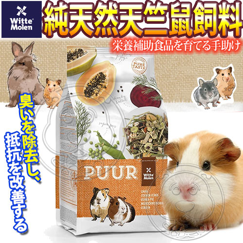 【培菓幸福寵物專營店 】荷蘭偉特PUUR》純天然天竺鼠飼料-700g