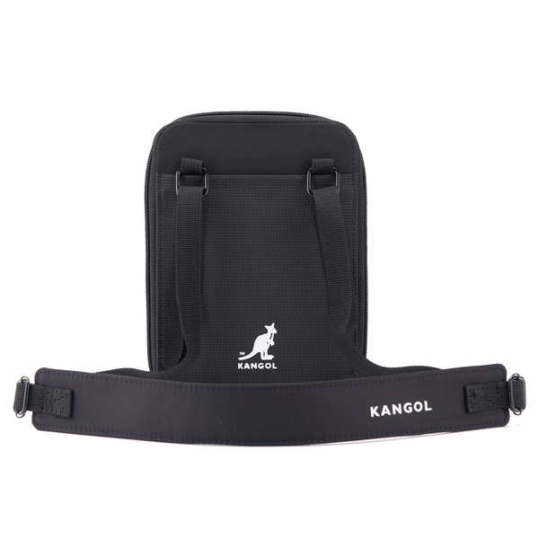KANGOL 側背包 黑 多夾層 卡夾包 隨身小包 包包 6325170720 product thumbnail 4