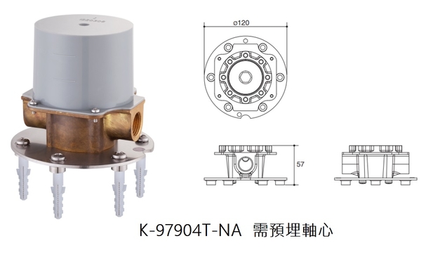 【麗室衛浴】美國KOHLER活動促銷 Avid系列 落地式浴缸龍頭 K-97367T-B4-CP + K-97904T-NA 需預埋軸心