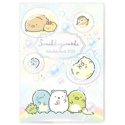 【震撼精品百貨】2023年 掛曆/年曆/手帳~角落生物 Sumikko Gurashi~SAN-X 2023 B6年曆手帳本-泡泡*81467