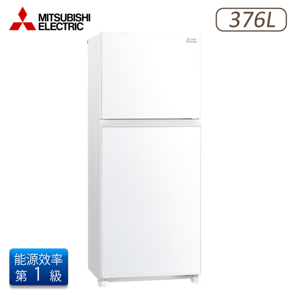 【含基本安裝】MITSUBISHI三菱 MR-FX37EN-GWH 376L 1級變頻2門電冰箱 純淨白