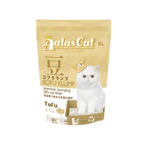 【單包組】Aatas cat 加冕貓豆腐砂 多種香味可選 6L/包 天然吸濕凝結 快速牢固的結塊 貓砂＊KING WAN