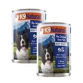 【K9 Natural 】狗狗鮮燉主食罐 牛肉 370g 12件組 (狗罐頭 濕食)