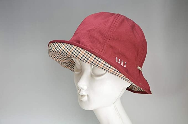 DAKS【日本代購】女款帽子 防紫外線 棉質 日本製 紅色 - D7218