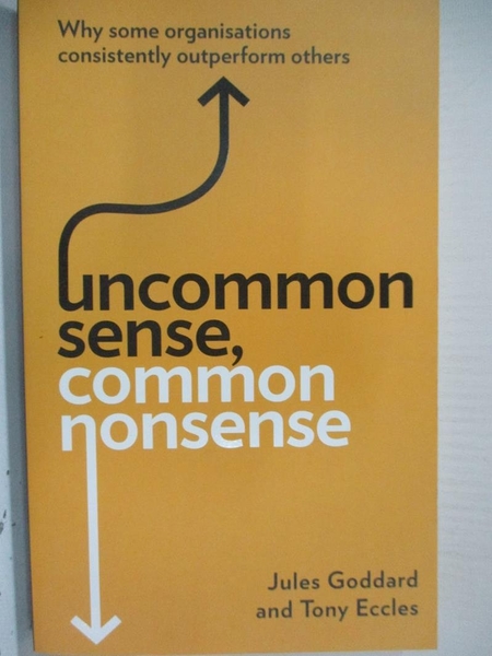 【書寶二手書T8／原文小說_GM9】Uncommon Sense， Common Nonsense_Jules Goddard， Tony Eccles