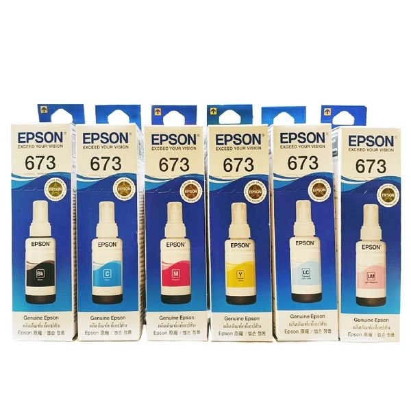 EPSON T673 原廠填充墨水 六色一組 L800 L805 L1800