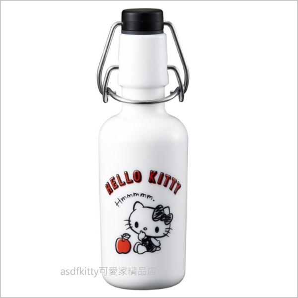 asdfkitty*kitty白色蘋果 鈉鈣玻璃水壺-150ml-日本製