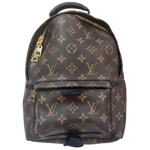 【二手名牌BRAND OFF】LOUIS VUITTON  路易威登 棕色 原花 PVC塗層帆布 Palm Springs 後背包 M44871