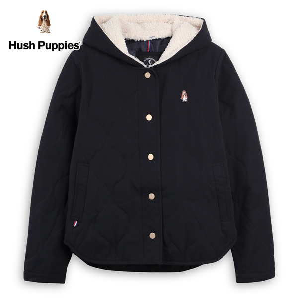 Hush Puppies 外套 女裝兩件式菱格壓紋設計帽可拆鋪棉外套 product thumbnail 3