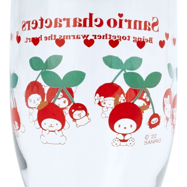 小禮堂 Sanrio大集合 櫻桃矮腳玻璃杯 (那年，我們的春天) 4550337-913543 product thumbnail 4