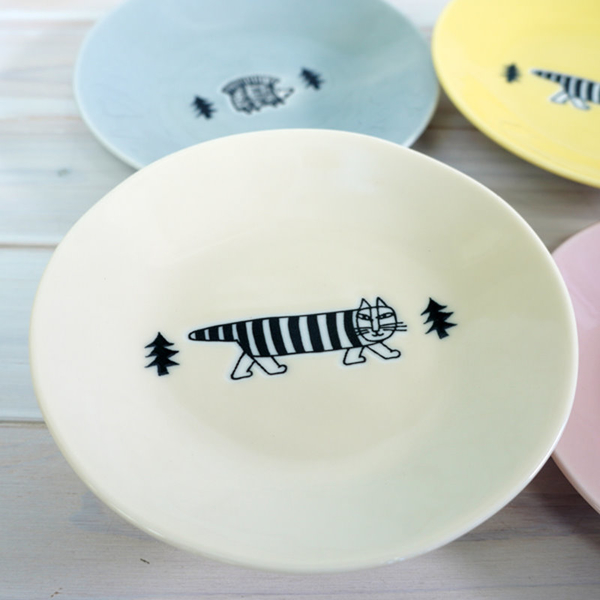 日本製 Lisa Larson 餐盤 瓷盤 陶瓷盤 盤子 點心盤 13.5cm 4件組【南風百貨】 product thumbnail 5