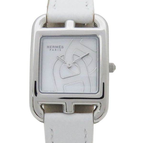 【二手名牌BRAND OFF】HERMES 愛馬仕 Cape Cod 白色錶盤 石英腕錶 CC1.310