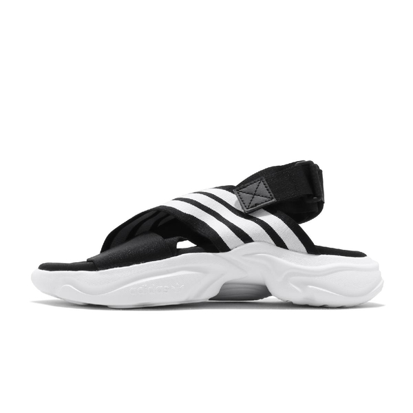 adidas 涼拖鞋 Magmur Sandal W 黑白 綁帶 三條線 女鞋 愛迪達 涼鞋 【ACS】 EF5863