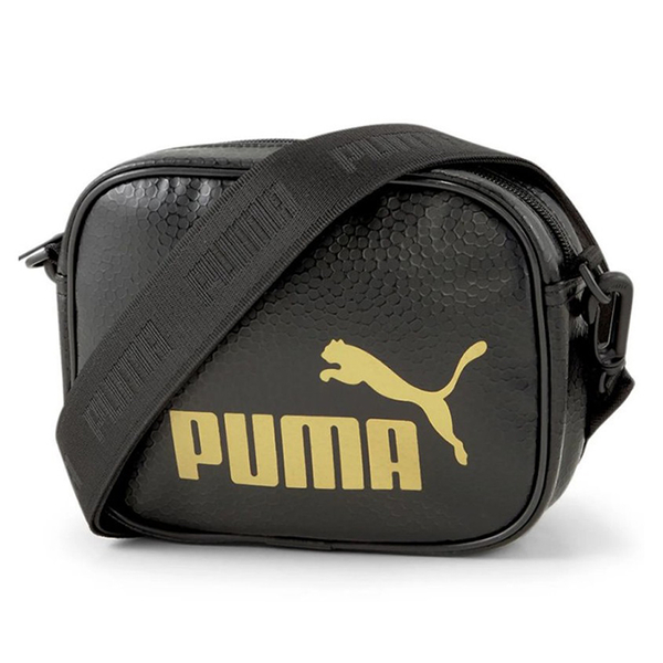 【現貨】PUMA Core Up 側背包 方包 小包 黑 金【運動世界】07830601 product thumbnail 2