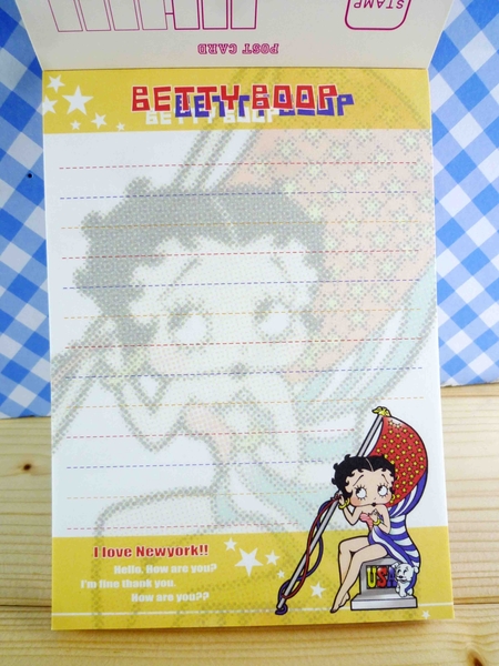 【震撼精品百貨】Betty Boop_貝蒂~便條本-黃國旗 product thumbnail 5