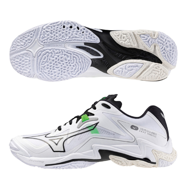 Mizuno 美津濃 排球鞋 男鞋 女鞋 3E寬楦 WAVE LIGHTNING Z8 白【運動世界】V1GA240157 product thumbnail 2