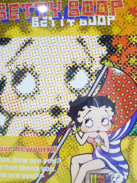 【震撼精品百貨】Betty Boop_貝蒂~便條本-黃國旗 product thumbnail 3