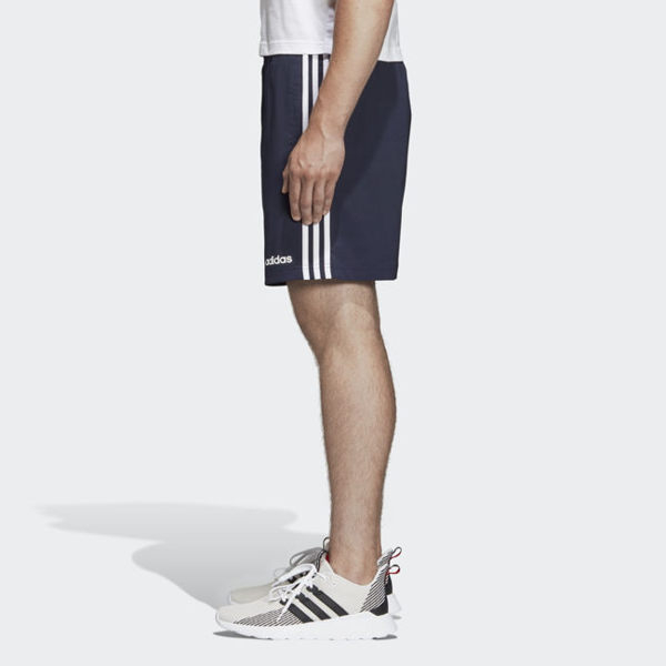 ADIDAS ESSENTIALS 3-STRIPES 男裝 短褲 休閒 慢跑 透氣 基本款 舒適 藍【運動世界】DU0501 product thumbnail 3