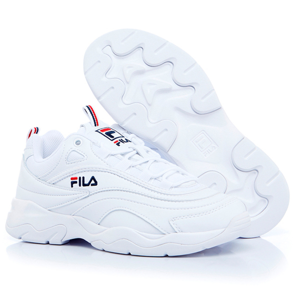 FILA RAY 男鞋 女鞋 老爹鞋 休閒 金裕貞 白【運動世界】4-C101T-111 product thumbnail 2