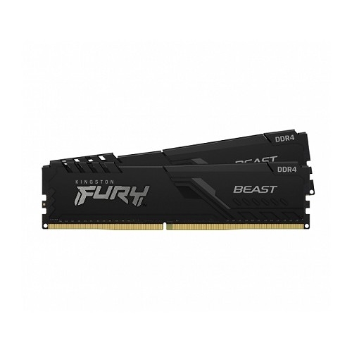 Kingston 金士頓 FURY Beast Black DDR4 3200 32GB(16Gx2) 桌機記憶體 KF432C16BBK2/32