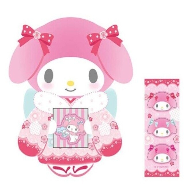 【震撼精品百貨】My Melody 美樂蒂~日本SANRIO三麗鷗 美樂蒂造型紅包袋3入組 (和服款)*00927