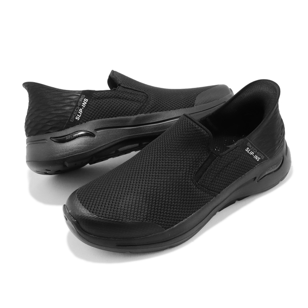 SKECHERS GO WALK SLIP-INS 男款 黑色 懶人休閒鞋 216259BBK【KAORACER】 product thumbnail 3