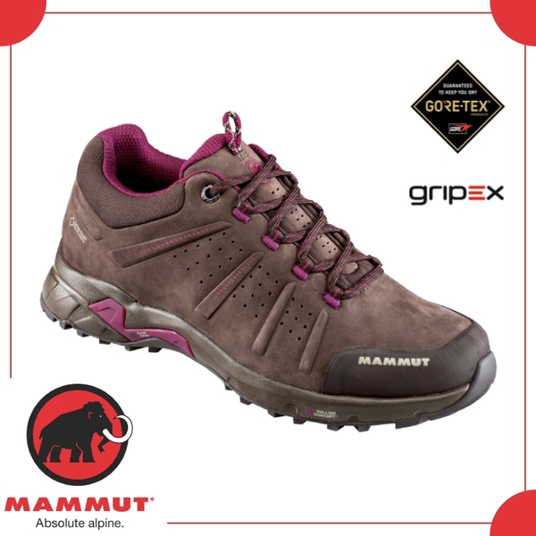 【MAMMUT 女 Convey Low GTX《 咖啡》】3030-03230-7431/健行鞋/登山鞋/防水/透氣