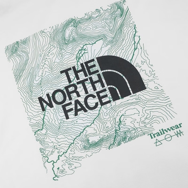 The North Face 男裝 短袖上衣 休閒 吸濕 排汗 等高線 白【運動世界】NF0A7WF3FN4 product thumbnail 7