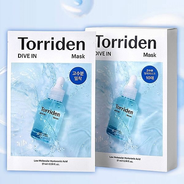 韓國 Torriden DIVE IN微分子玻尿酸面膜(27mlx10入／盒)【小三美日】 DS021572