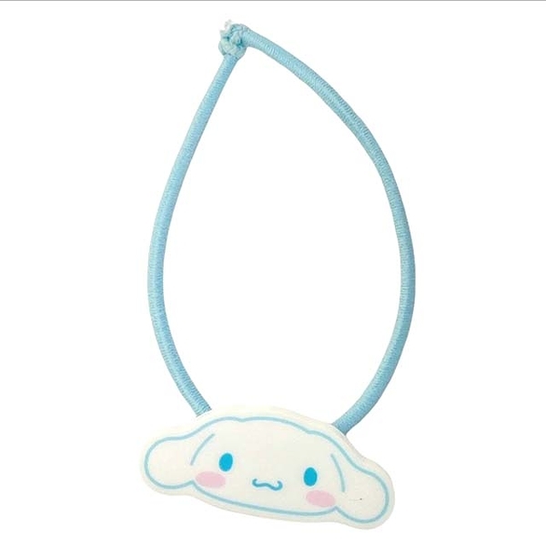 【震撼精品百貨】大耳狗_Cinnamoroll~日本三麗鷗SANRIO 大耳狗塑膠片造型彈力髮圈(大臉款)*53462