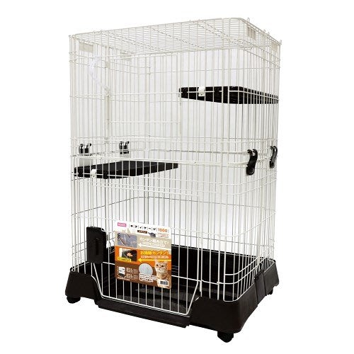 【免運費】日本MARUKAN雙層豪華兩用貓籠(CT-451深咖啡色)可變單層、雙層貓籠