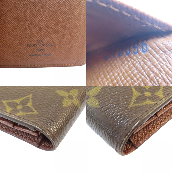 【二手名牌BRAND OFF】LOUIS VUITTON LV 路易威登 棕色 原花 PVC塗層帆布 雙折長夾 M60825 product thumbnail 9