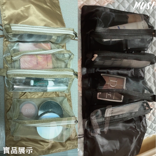 [台灣快發]旅行化妝包 收納包 旅行收納包 可拆卸式化妝包 美妝收納包 盥洗包 旅行小包 化妝包 product thumbnail 9