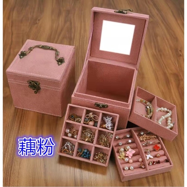 (現貨)　歐式公主首飾盒 三層首飾盒珠寶盒 product thumbnail 7