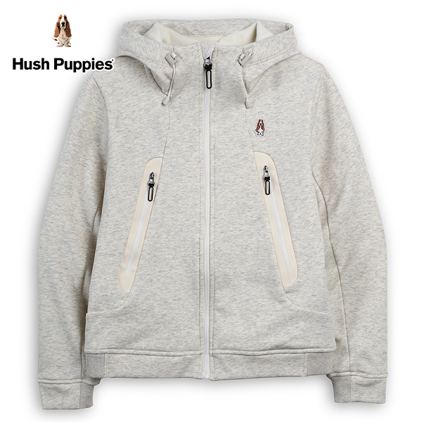 Hush Puppies 外套 女裝運動休閒保暖絨布立領連帽外套