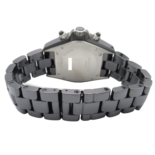 【二手名牌BRAND OFF】CHANEL 香奈兒 黑色 陶瓷 J12 機械 腕錶 H0940 product thumbnail 4