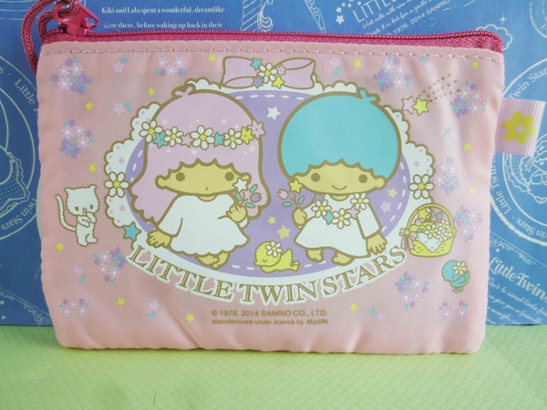 【震撼精品百貨】Little Twin Stars KiKi&LaLa 雙子星小天使~零錢包_網狀_粉