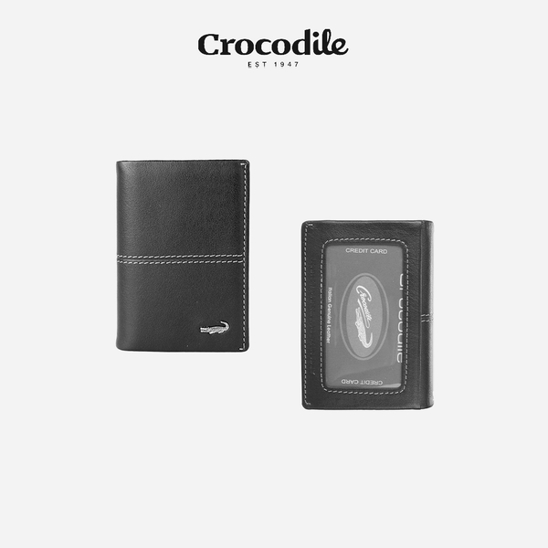 Crocodile 鱷魚 7卡夾 牛皮名片夾 Nappa 納帕軟皮系列 0203-36091 原廠公司貨