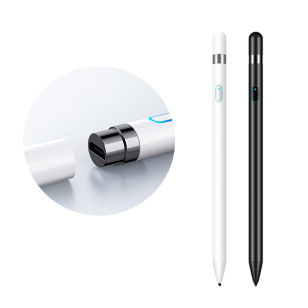 主動式 觸控筆 USB充電 1.4mm超細 金屬筆頭 筆觸感應 電容式 手寫筆 電容筆 手機 平板 適用 product thumbnail 2