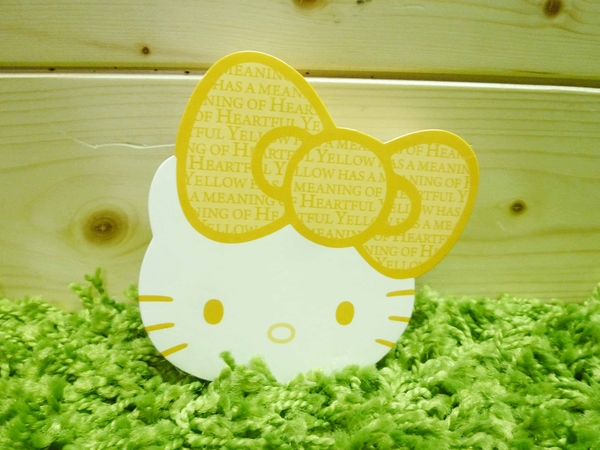 【震撼精品百貨】Hello Kitty 凱蒂貓~造型便條紙-黃色【共1款】