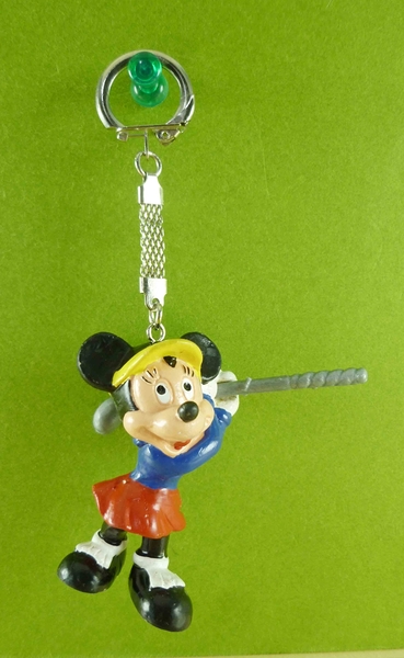【震撼精品百貨】Micky Mouse_米奇/米妮 ~鎖圈-米妮高爾夫
