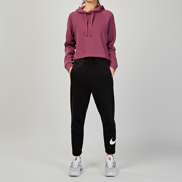 Nike AS W NSW MTRL HOODIE 女子 粉色 短版 連帽 長袖 CJ2664-528
