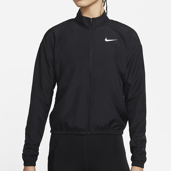 NIKE Dri-FIT Swoosh Run 女裝 外套 慢跑 立領 透氣 手提包 反光細節 黑【運動世界】DD4926-010