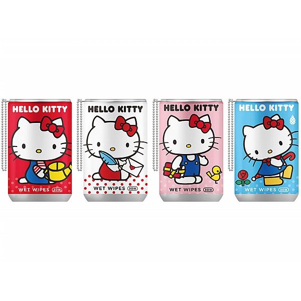 御衣坊 Hello Kitty 酷拉拉易拉罐造型濕紙巾(30抽) 顏色圖案隨機出貨【小三美日】DS014260 product thumbnail 2